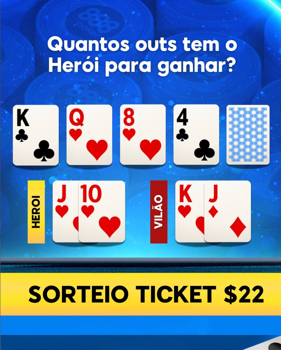 🚨 Alerta Sorteio 🚨

Curta, compartilhe o tweet e responda a pergunta nos comentários para concorrer a 1 dos 10 tickets de $22!

Você também precisa seguir <a href="/888poker_br/">888poker Brasil</a> para ser elegível.

Valendo até dia 23 de dezembro, às 23:59.

Termos: 888poker.com/terms/social-m…