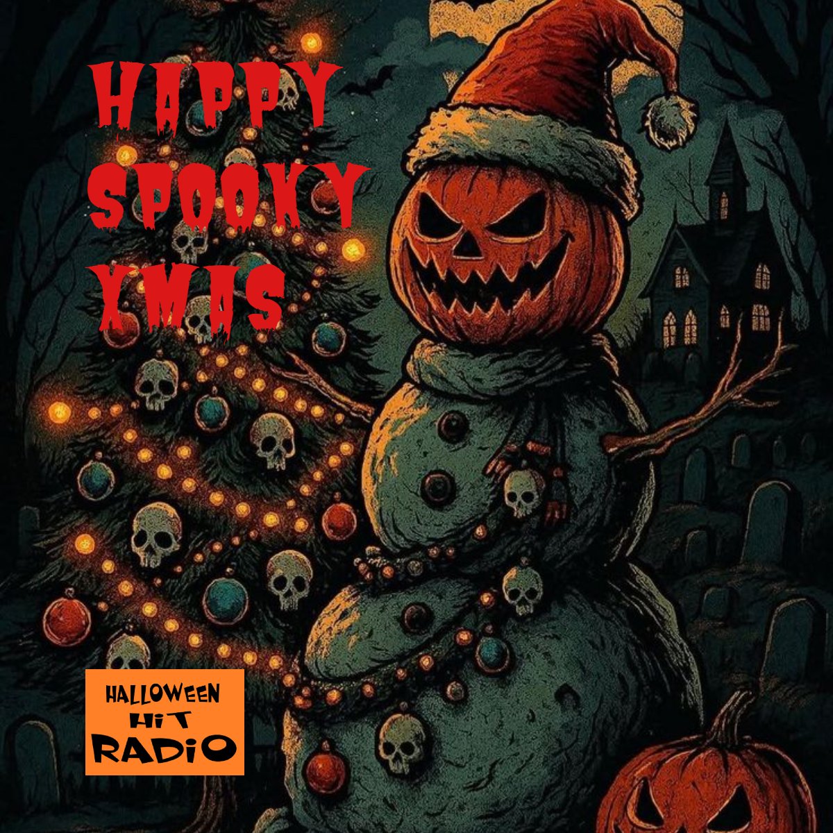 HalloweenHit's tweet photo. HAPPY SPOOKY XMAS ⛄❄️❄️🎃🎃

Outside, the snowmen are turning into pumpkins, hoho hoho

#spookyxmas #scarysnowmen https://t.co/kzIfRIjBQm
