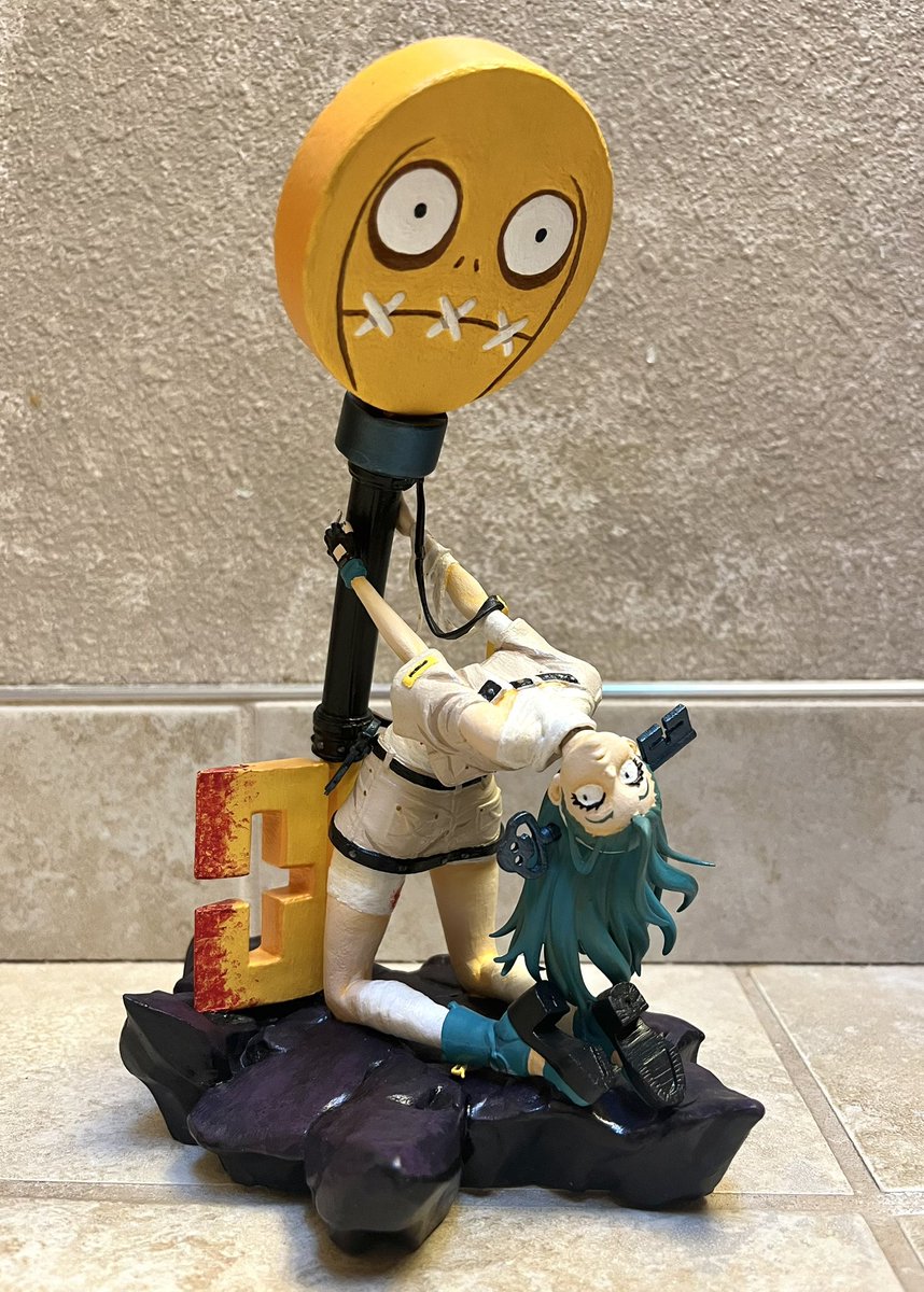 ArtistMitchy's tweet image. I’m finally done with this A.B.A garage kit figure I got in November!

I’m not linking the place I got this cast from since they did a terrible job 3D printing it. I spend at least six hours prepping all of the poorly casted pieces. It was exhausting work, but I’m happy with it.