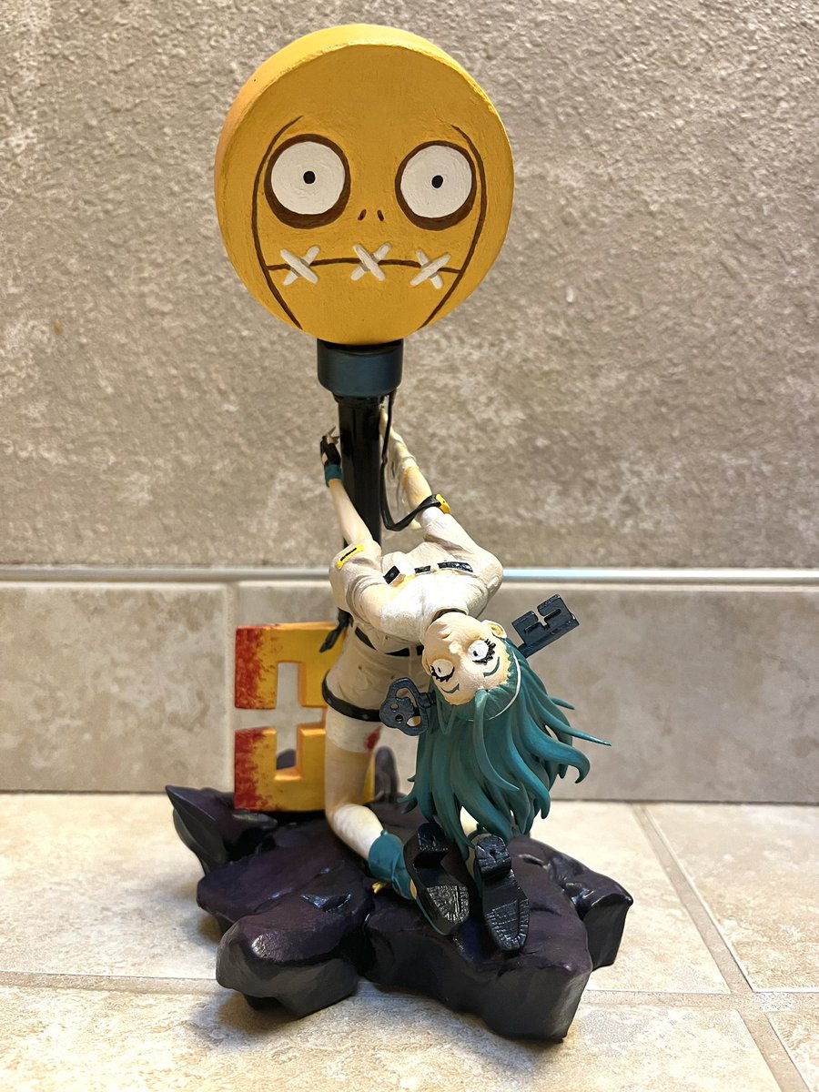 ArtistMitchy's tweet image. I’m finally done with this A.B.A garage kit figure I got in November!

I’m not linking the place I got this cast from since they did a terrible job 3D printing it. I spend at least six hours prepping all of the poorly casted pieces. It was exhausting work, but I’m happy with it.