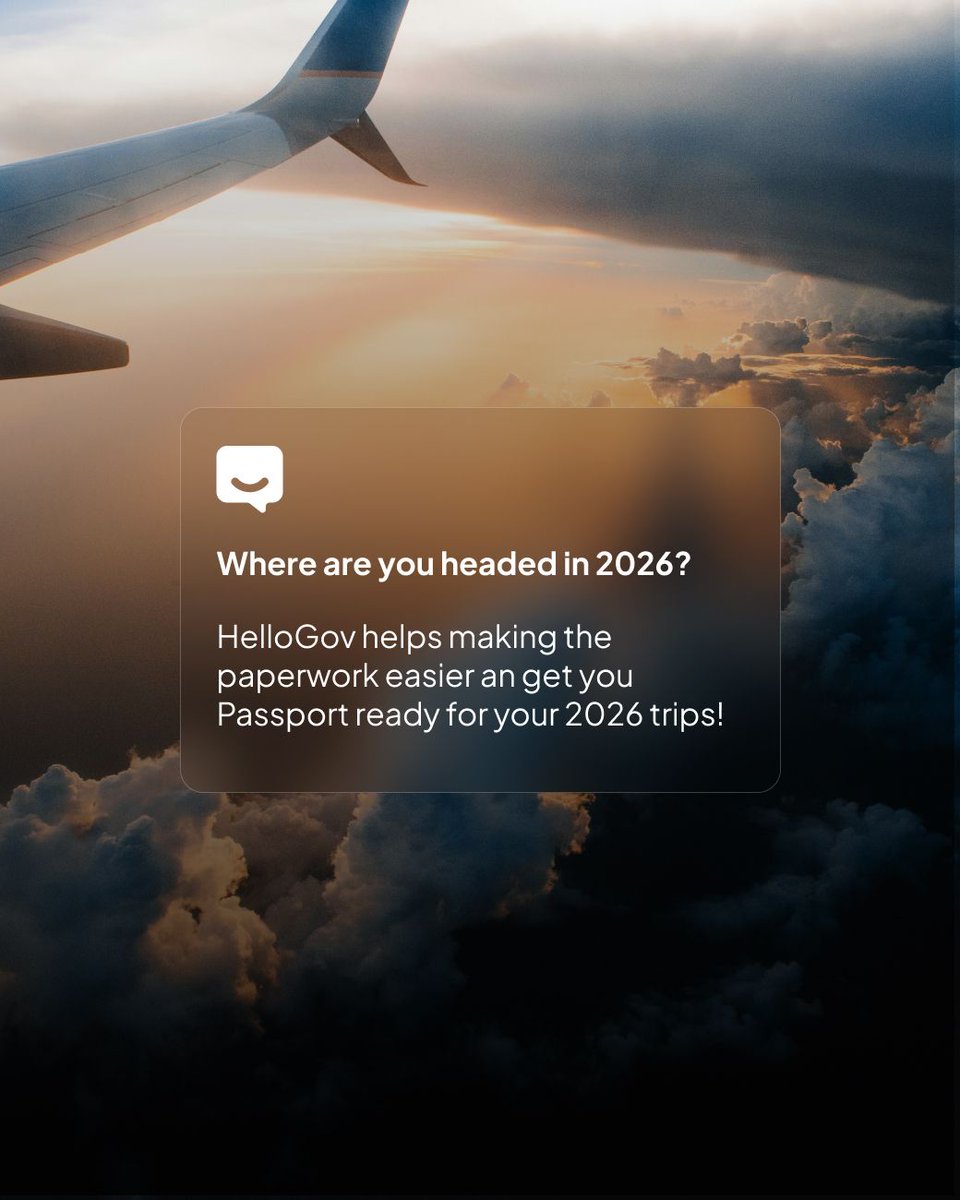 hellogovai's tweet image. 🛂 Renew now with HelloGov. Fast, simple, and online.

#HelloGov #Travel2026 #PassportRenewal #DontMissOut