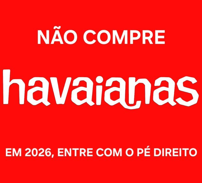henriolliveira_'s tweet image. Comece 2026
com o pé DIREITO!

NÃO COMPRE HAVAIANAS!