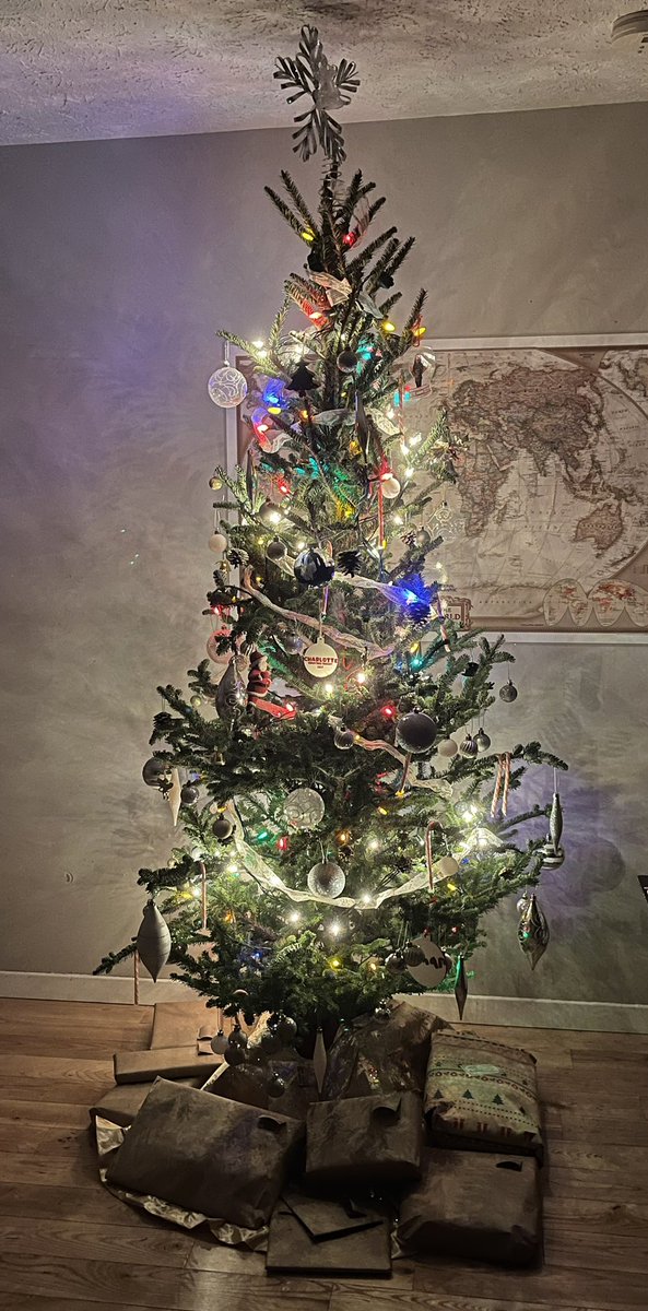 I let my kids decorate the tree and I think it looks perfect