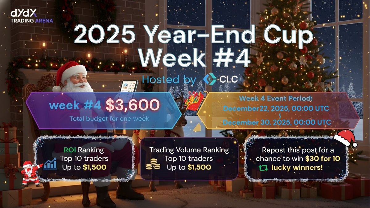 dYdX Trading Arena | operated by CLC tweet media