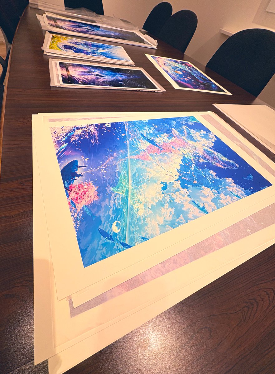 サイン入れしてモチベ上がったので クリスマス新作頑張るます！