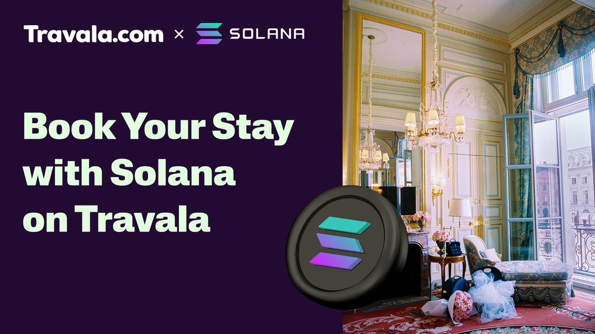 ⚡️ Solana real-world utility:

How to book: No wallet connection is needed! Payment works just like a standard transaction. 

You can use any DEX or CEX wallet, or deposit $SOL directly to your Travala wallet for zero fees ✈️ <a href="/solana/">Solana</a>