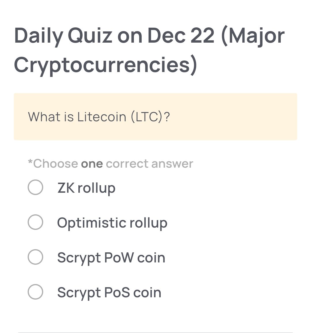 XENEA Wallet 🔍デイリークイズのヒント より高速で軽量な取引を実現するため、Scryptアルゴリズムを採用したプルーフ・オブ・ワーク の暗号資産です💡
