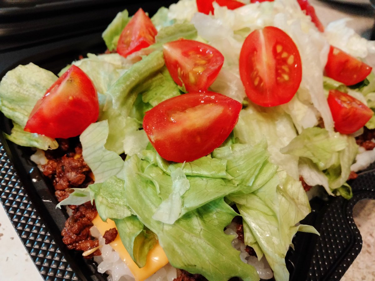 🥢今日のお弁当

今日もタコライスです❢

#お弁当記録 
#お昼ご飯