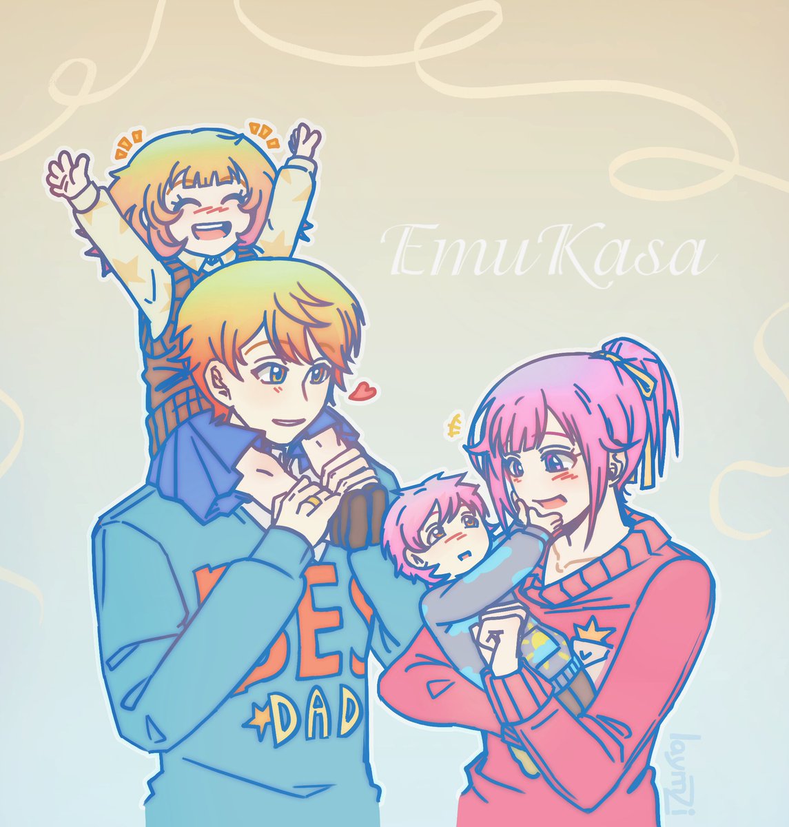 laymzii's tweet photo. Day 6. Family

It seems to me that the Emukas would be wonderful parents, even if they are constantly traveling on tour...

#EmukasaWeek2025 #арт #司えむ週2025 #Эму #Цукаса #laymzi #ProjectSekai https://t.co/NAFsNuwOxC