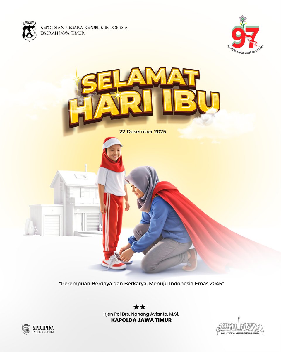 PagelaranHms's tweet photo. SELAMAT HARI IBU
"Perempuan berdaya dan berkarya, menuju Indonesia Emas 2045"
-22 Desember 2025- https://t.co/cZ7ZJbZYzi