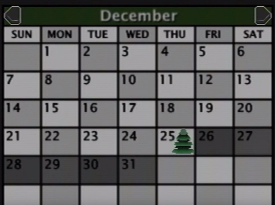 reesie_madeline's tweet image. It’s a Petscop Green Calendar Year by the way! merry christmas everyone