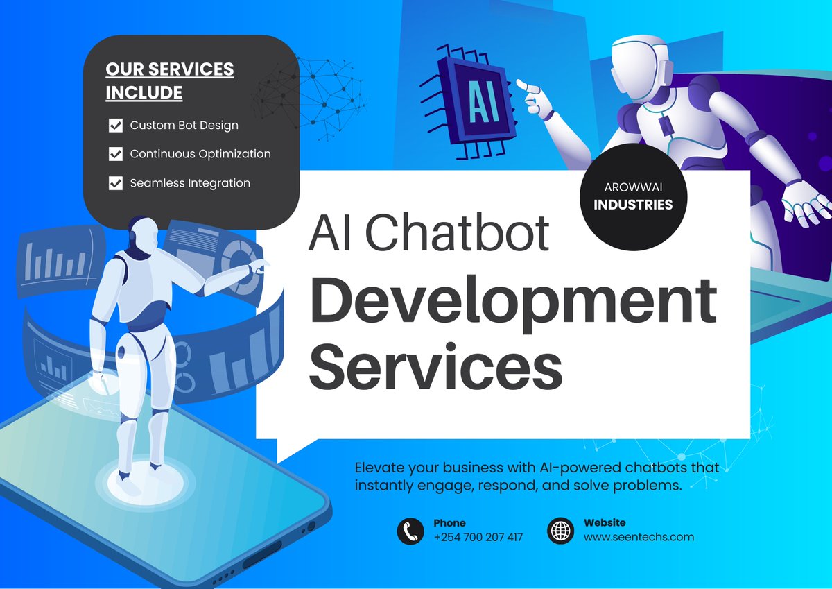 seentechs's tweet photo. Bring your customer support into the future with AI chatbots by Seen Technologies. Smart, reliable, and always online. #AIChatbot #TechInnovation #CustomerSupport https://t.co/3xDFZ9AfCl