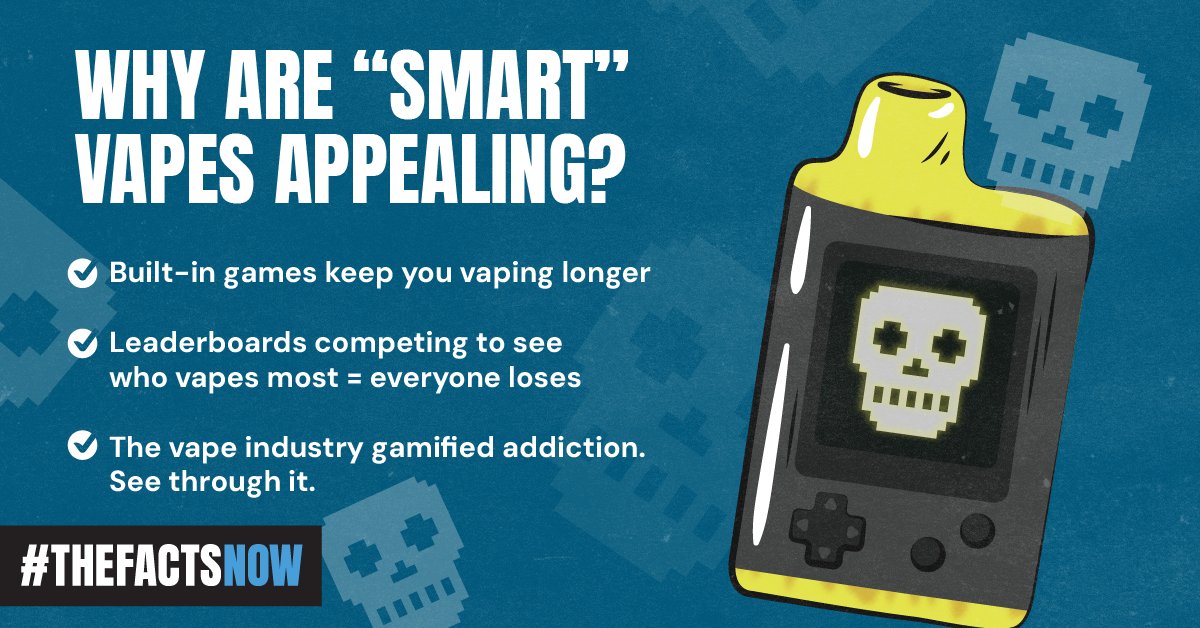 The vape industry designs flashy devices and sweet flavors to make vaping look fun and harmless, but it’s all a tactic to get you hooked. Take control. Stay informed. Break free from nicotine. 💪