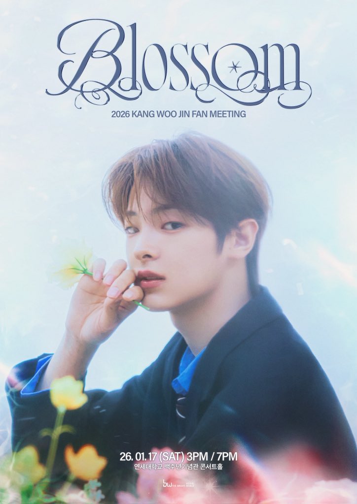 2026 강우진 팬미팅 <Blossom>

- 공연일시: 2026년 1월 17일(토) 15:00 / 19:00 (KST)
- 공연장소: 연세대학교 백주년기념관 콘서트홀

instagram.com/p/DSjZaQtkuGH/

#강우진 #강우진팬미팅 #KANGWOOJIN #Blossom