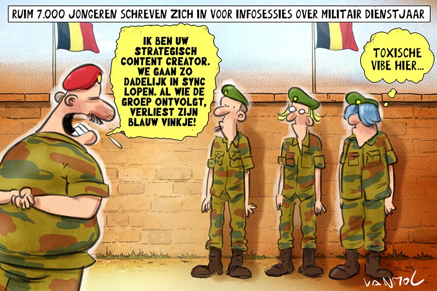 Vanmoltoons's tweet image. #leger #belgischleger #ABL #rekruten #legerdienst #jeugd @DoorbraakBE