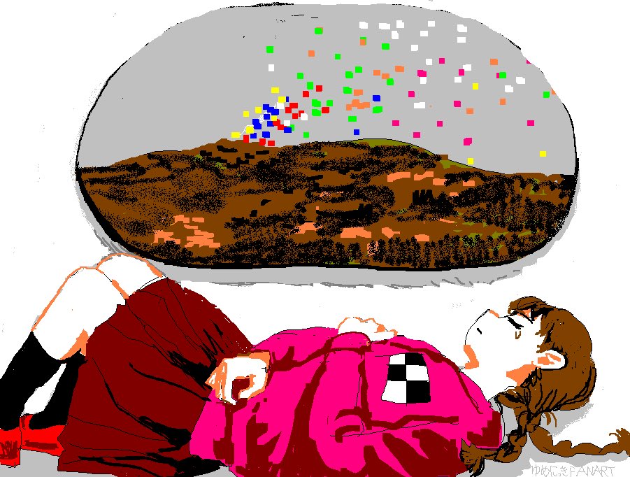 manuhamu's tweet image. ゆめにっきファンアート