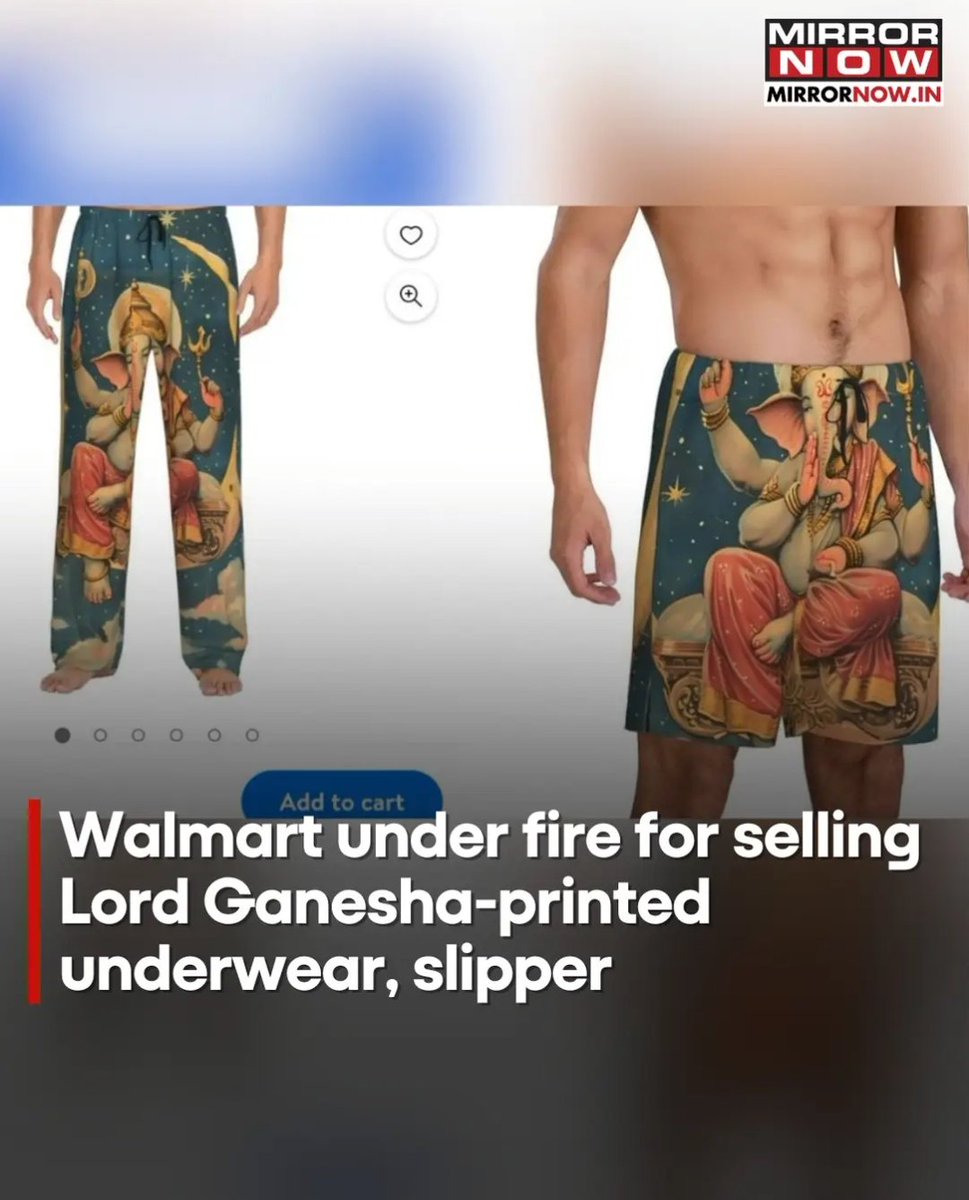 SanatanPrabhat's tweet photo. 👉 ⚖️ STANDING FOR DHARMA THROUGH LAW

Delhi: Advocate @SachdevaAmita has moved Saket Court against @Walmart for selling innerwear bearing Lord Ganesh’s image.

👉 This is how advocates must protect Dharma - lawfully and fearlessly.

If any other faith were targeted, outrage would be instant.

🇮🇳 Centre must act now.
PC: @MirrorNow