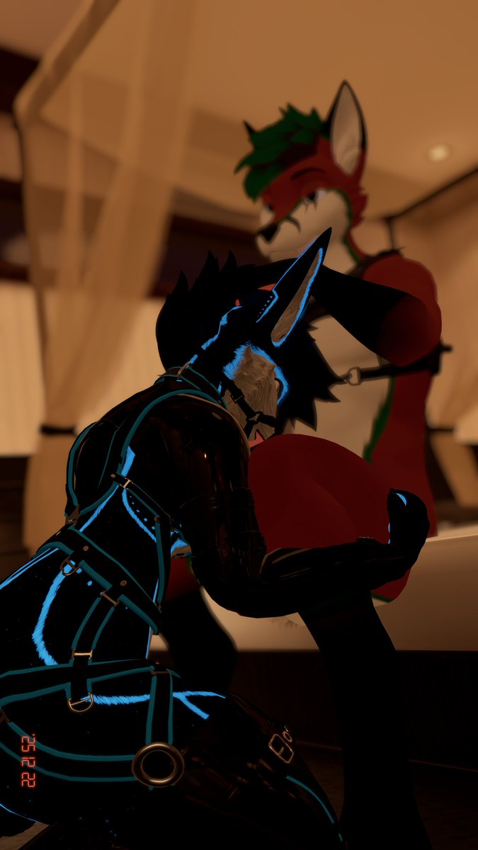 Killdaredfox's tweet image. This one has been begging for it since the party. More otw with him.

FT: @fransie_fox