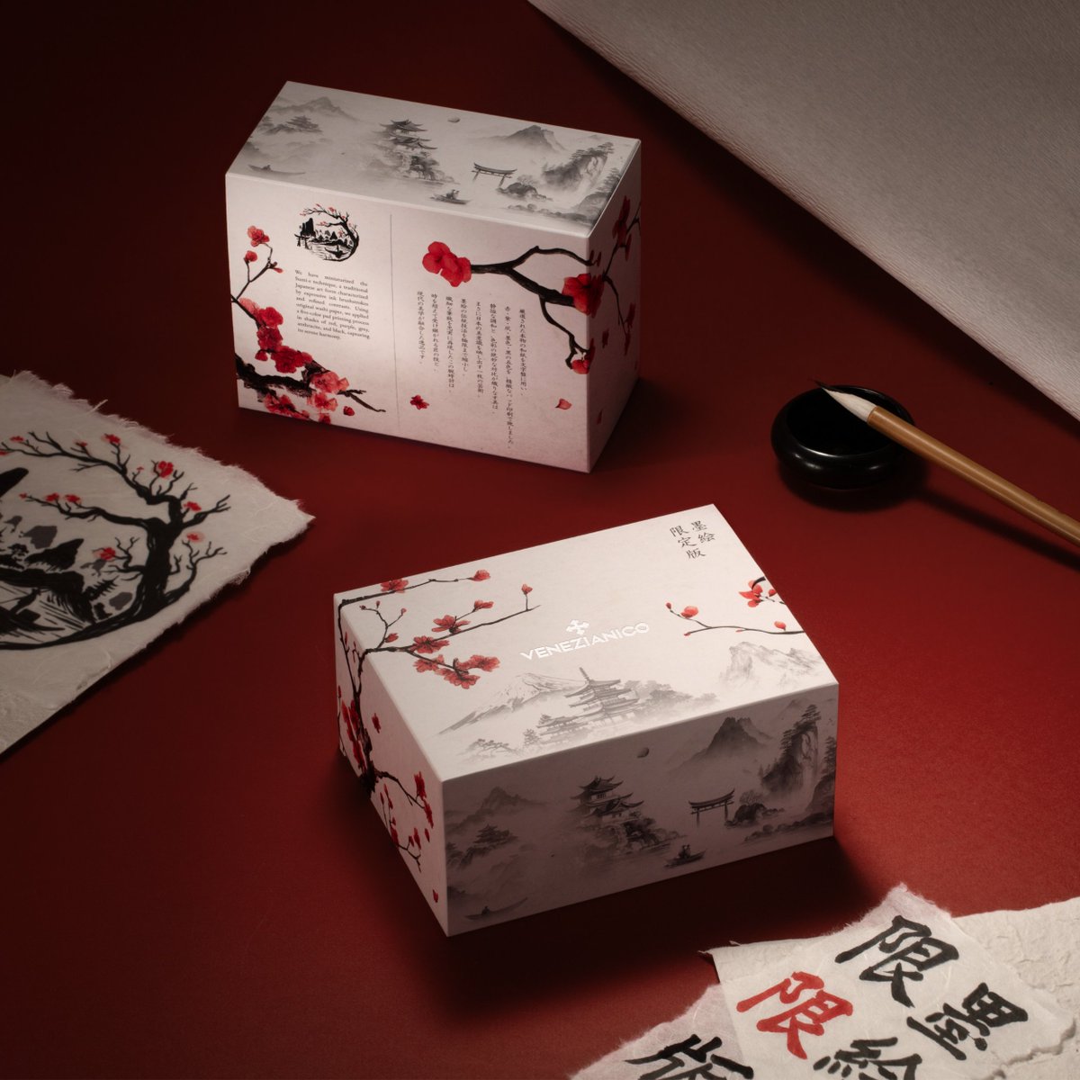 #Venezianico Arsenale Sumi-e Limited Edition: East meets West on a Washi paper dial, crafted via 5-step pad-printing process that recreates the delicacy of ink &amp; its subtle gradients on paper, evoking a timeless poetic landscape.
allwatches.com.sg/product/venezi…

#AllWatches #Sumie #墨絵