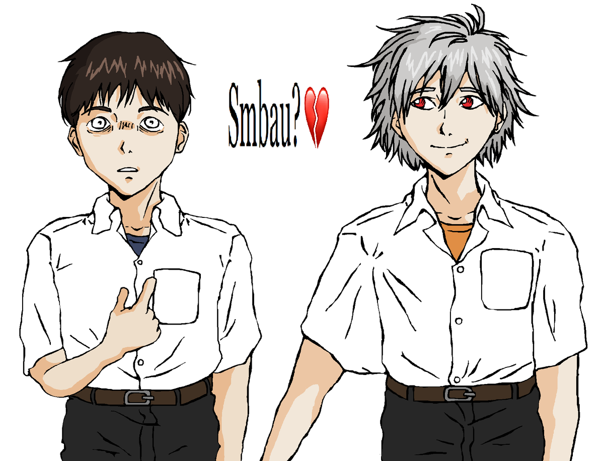 love these guys
 #kaworu #shinji #kawoshin