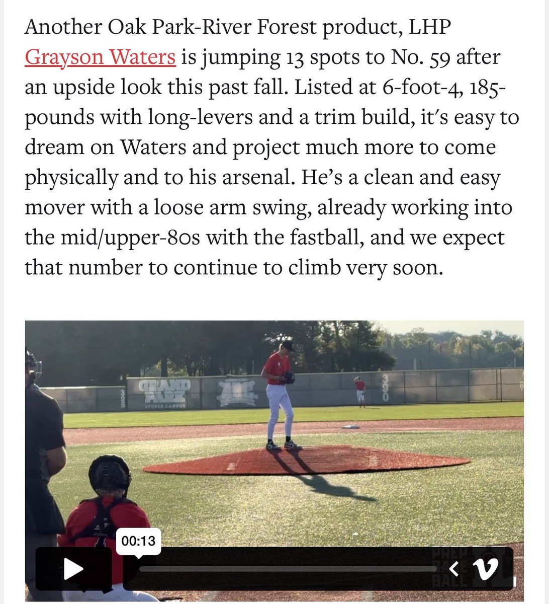 Grayson Waters 2027 tweet media