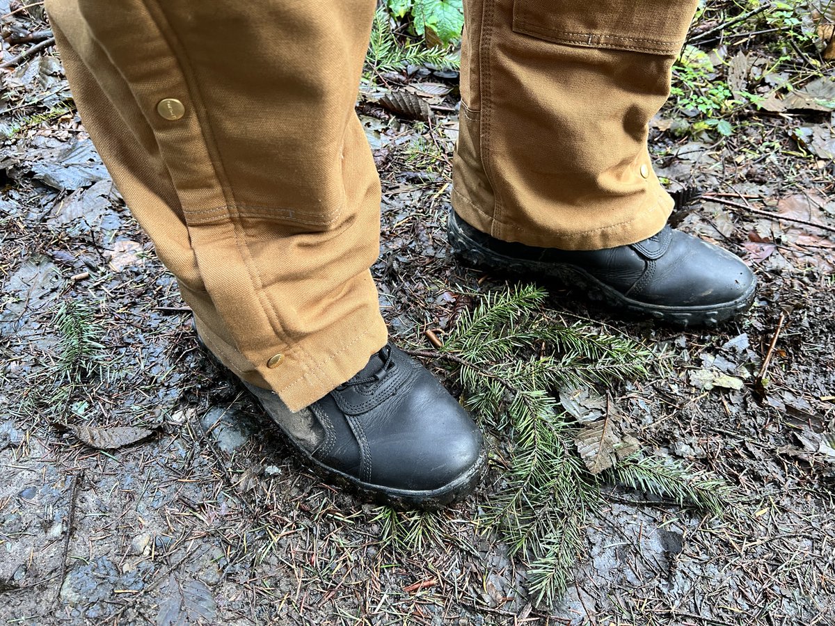 Still cold and wet so I broke out the insulated overalls for work. They’ll get muddy but I really don’t care.
