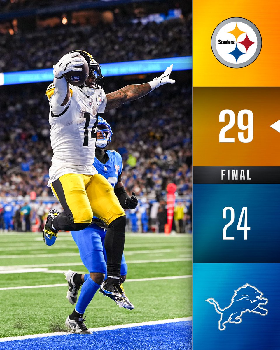 FINAL: The <a href="/steelers/">Pittsburgh Steelers</a> go on the road to win their third straight.