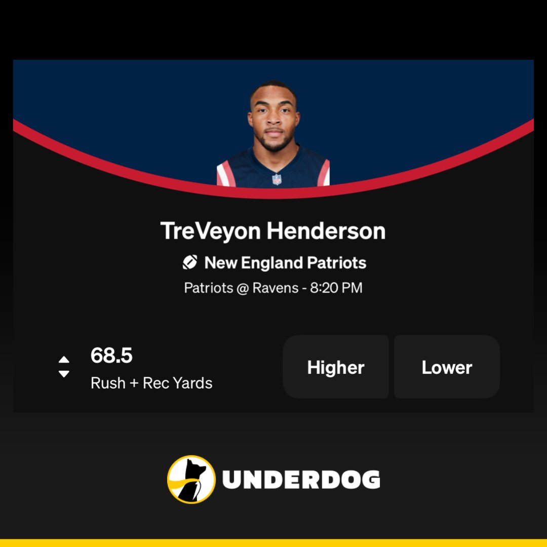 Underdog NFL tweet media