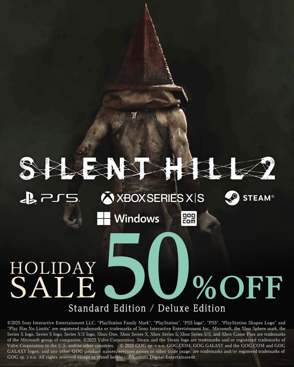 SILENT HILL 2』 全プラットフォームにて「50%OFFセール」を開催