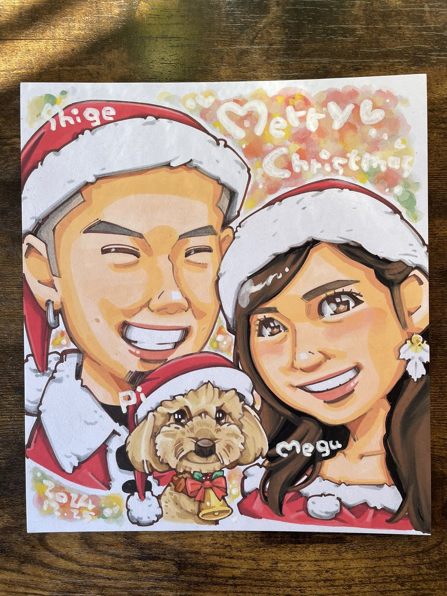 似顔絵 今日は越谷レイクタウンで19:00まで似顔絵描きます！ カップルさんで