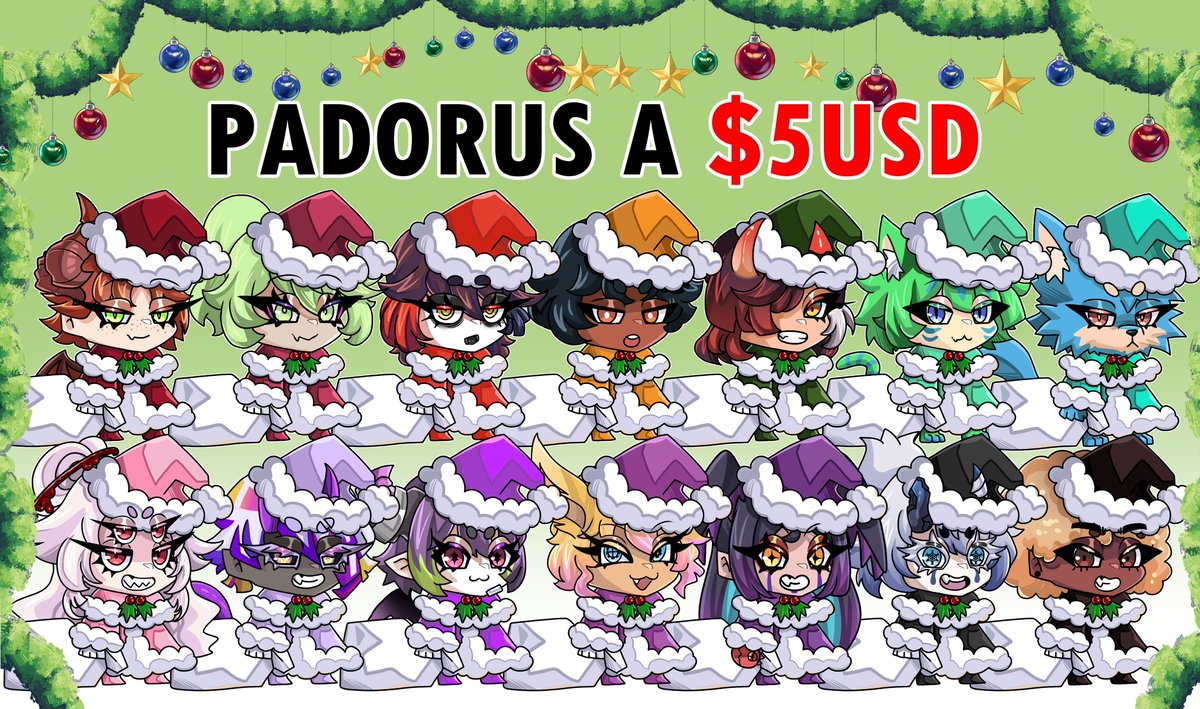 AlexKleinIlus's tweet photo. Ya que se acerca navidad abro comisiones de padorus!, si un poco tarde pero... no importa, lleva tu padoru!  ＼(≧▽≦)／   Since Christmas is coming, I'm opening commissions for padorus! Yes, it's a little late, but... it doesn't matter, get your padoru! ＼(≧▽≦)／#padoru https://t.co/zG7hvNwpdh