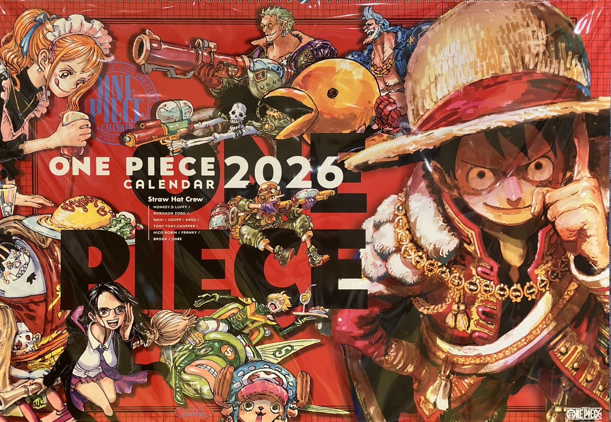 予約引取中】原画商品 『ONE PIECE』コミックカレンダー（大判）2026