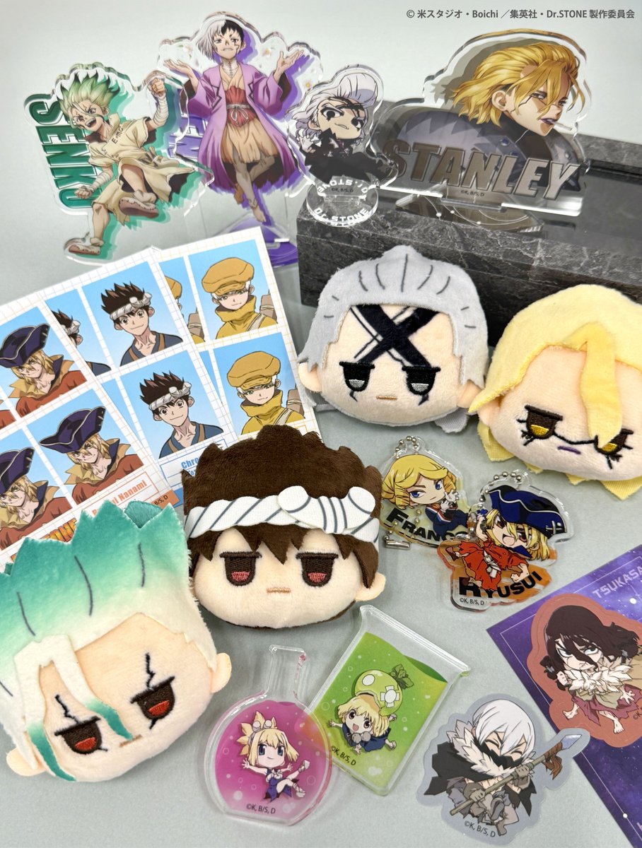 TVアニメ「＃DrSTONE」のグッズを一部ご紹介✨ ＼ 千空達の等身