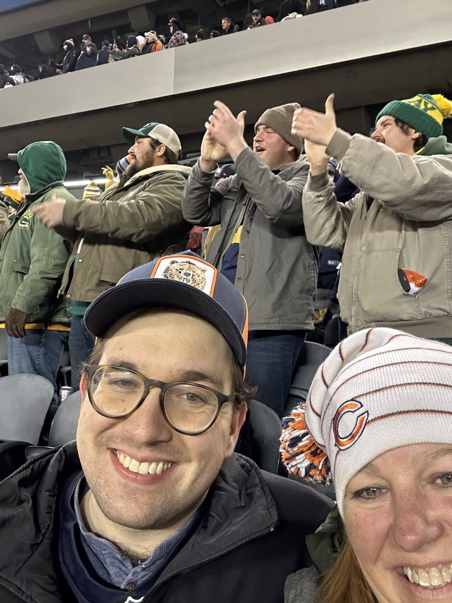 PearsonJpearson's tweet photo. @paytonsun @ChicagoBears wholly cow!  What a bday present for my son Alex today.  Bears clinch playoffs!!!! https://t.co/RXgebZtXMC
