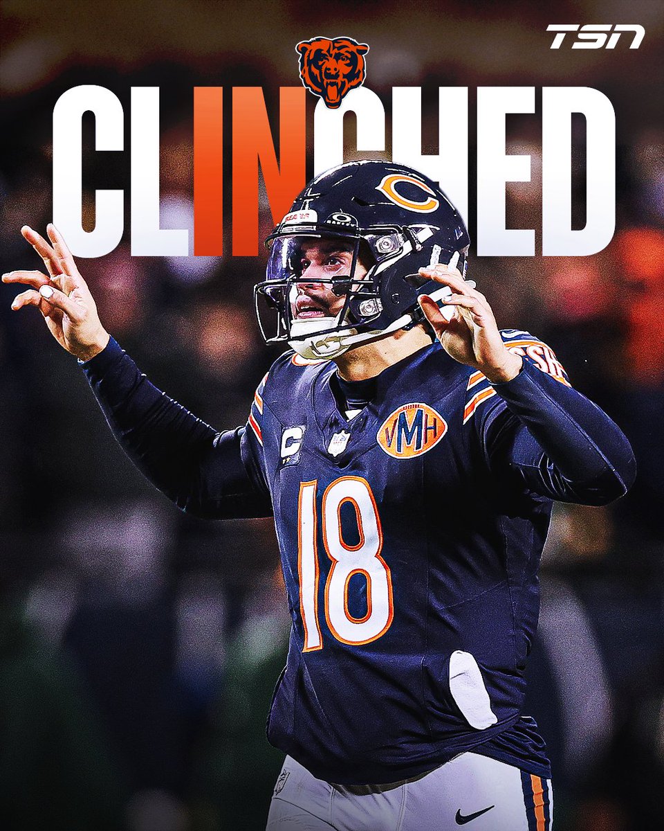BEAR DOWN!

The Chicago Bears are heading to the NFL playoffs! 🐻⬇️