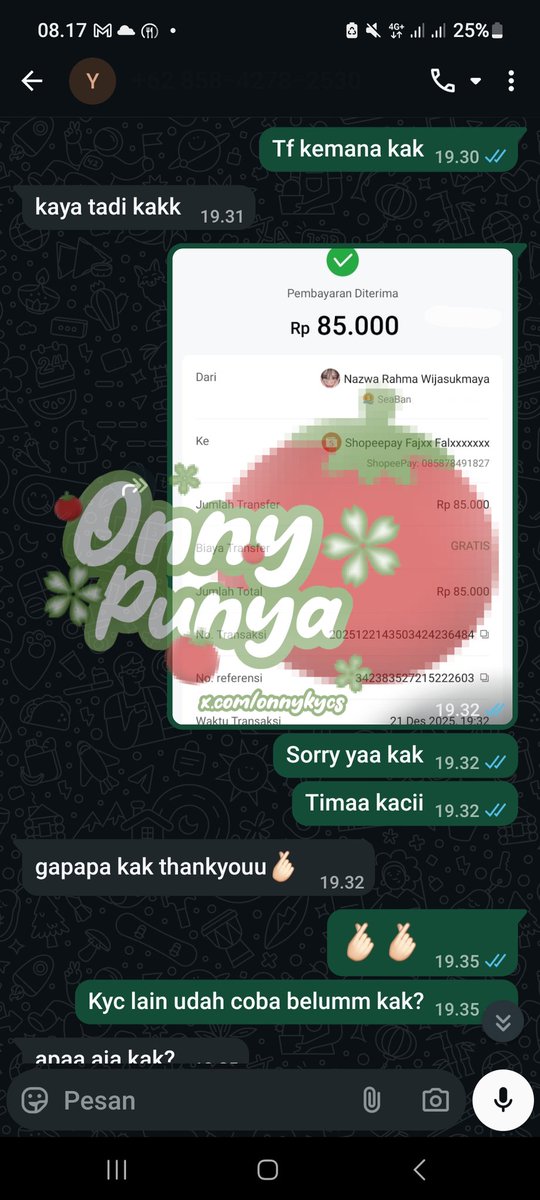 onny! 🍅💭 WA for fsr tweet media