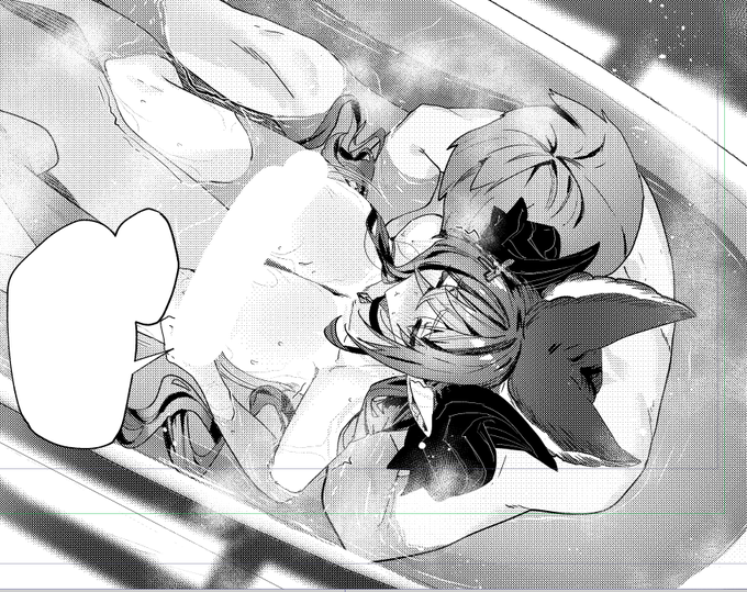 なんでギリギリで作業することがわかってるのにお湯の中とかいうめちゃくちゃ作画面倒な場面設定をしたのか 