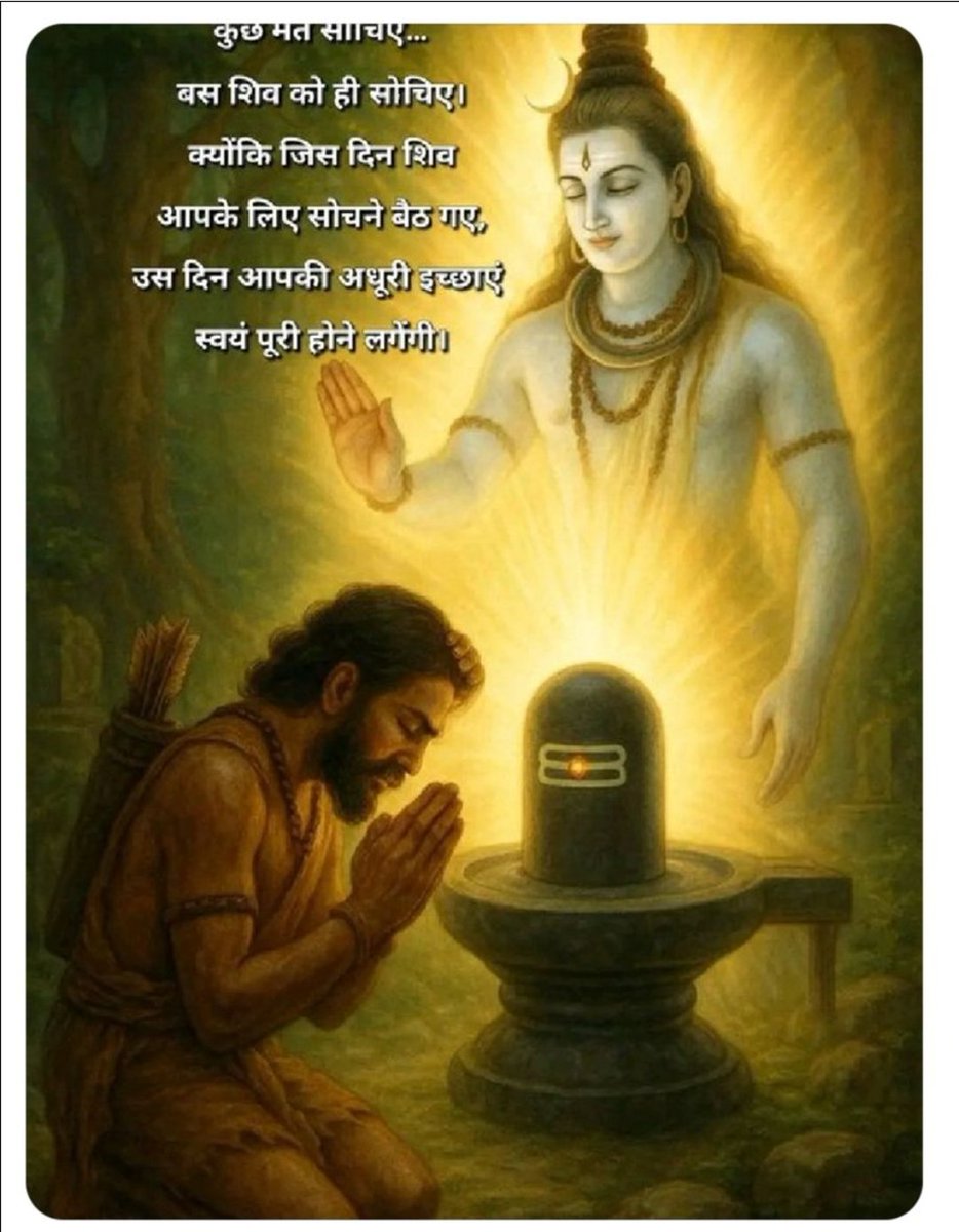 जिंदगी है तो मुसीबतें भी होंगी
    याद रहे सितारे कभी भी
अंधेरे के बिना नही चमकते!
हर हर महादेव जय शिव शंभू🙏