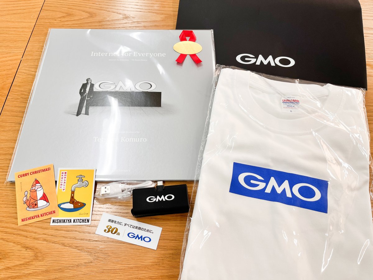GMOインターネットグループさんからお届けもの?? Tシャツにモバイル 