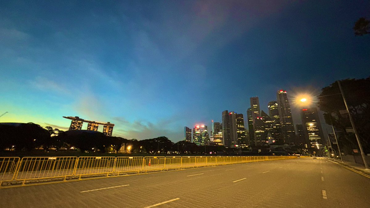 Capt_Bee's tweet image. 朝ラン7km、710km/2025。
今朝も美しい風景。
#朝ラン #シンガポール