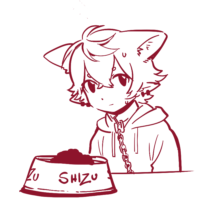 ShizuVT's tweet image. Is this how people think I eat my dinner? ☁️