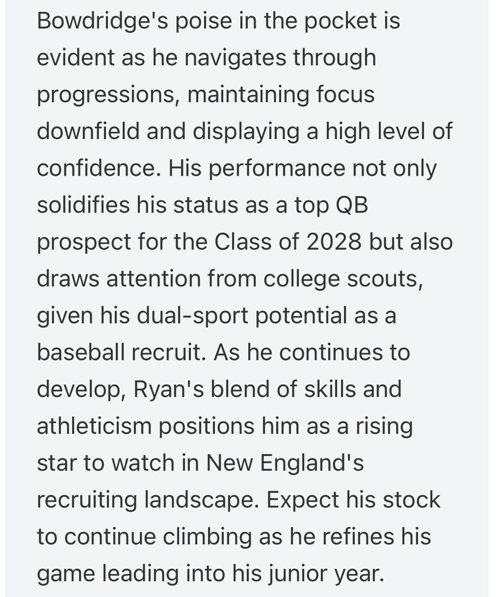 Ryan Bowdridge 2028 C/CI tweet media