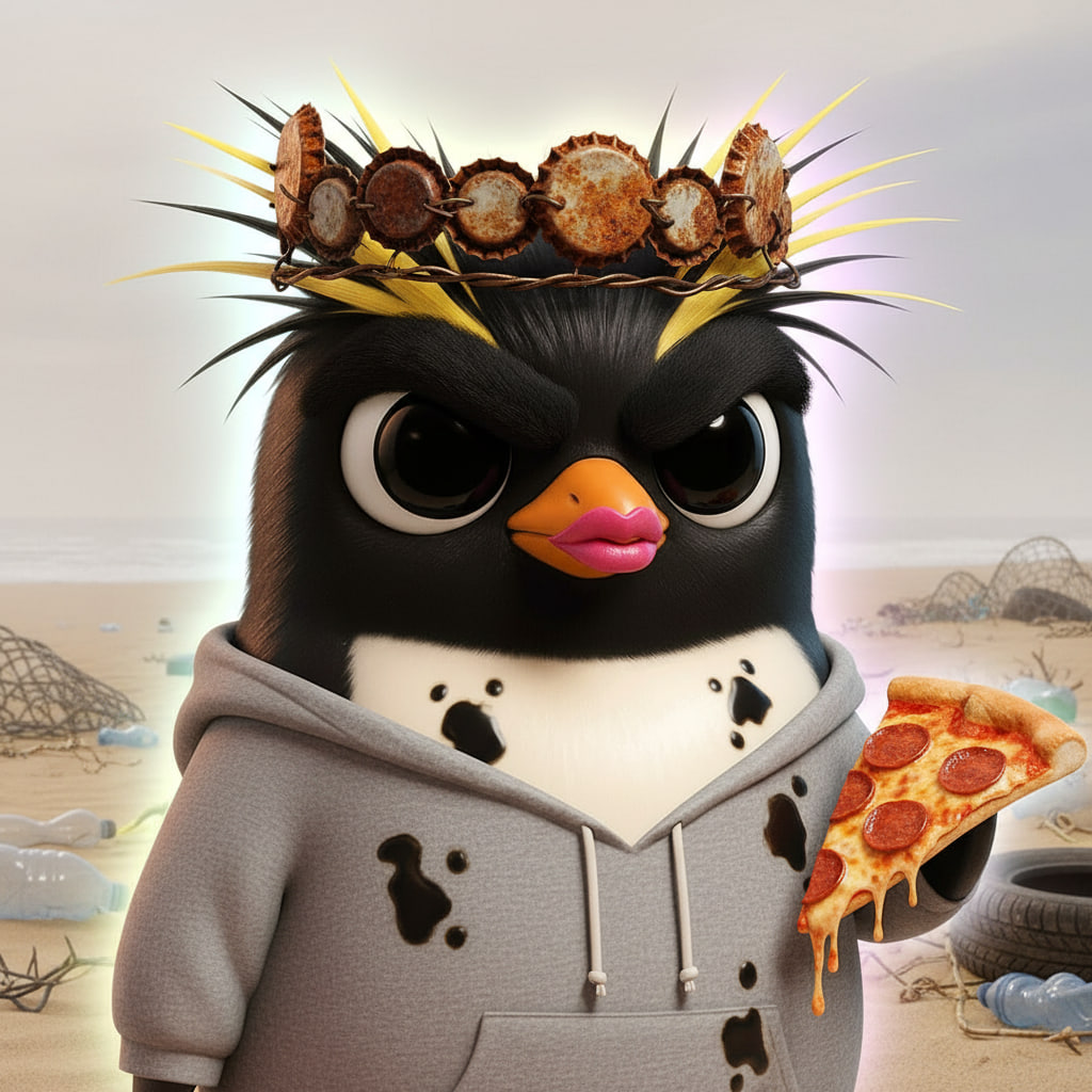 When life hands you oil spills…
make pizza and start cleaning 🐧🍕

#PENGO #PetroPenguins #FlipTheRigs
