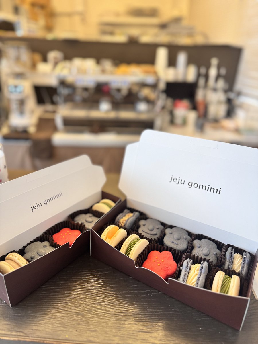 📍 제주 
📍카페고미미
📍 제주시 북성로 67 1층

📌카카오평점 4.5
📌10:00-18:00
📌 캐치테이블 원격줄서기 없음

🎈 돌하루방 마카롱 
       돌하르방소금카라멜,
          우도땅콩,쑥오메기.       3.3
       누텔라크림치즈,제주말차. 2.5
      귀엽고 달고 맛있어요!
       선물용으로도