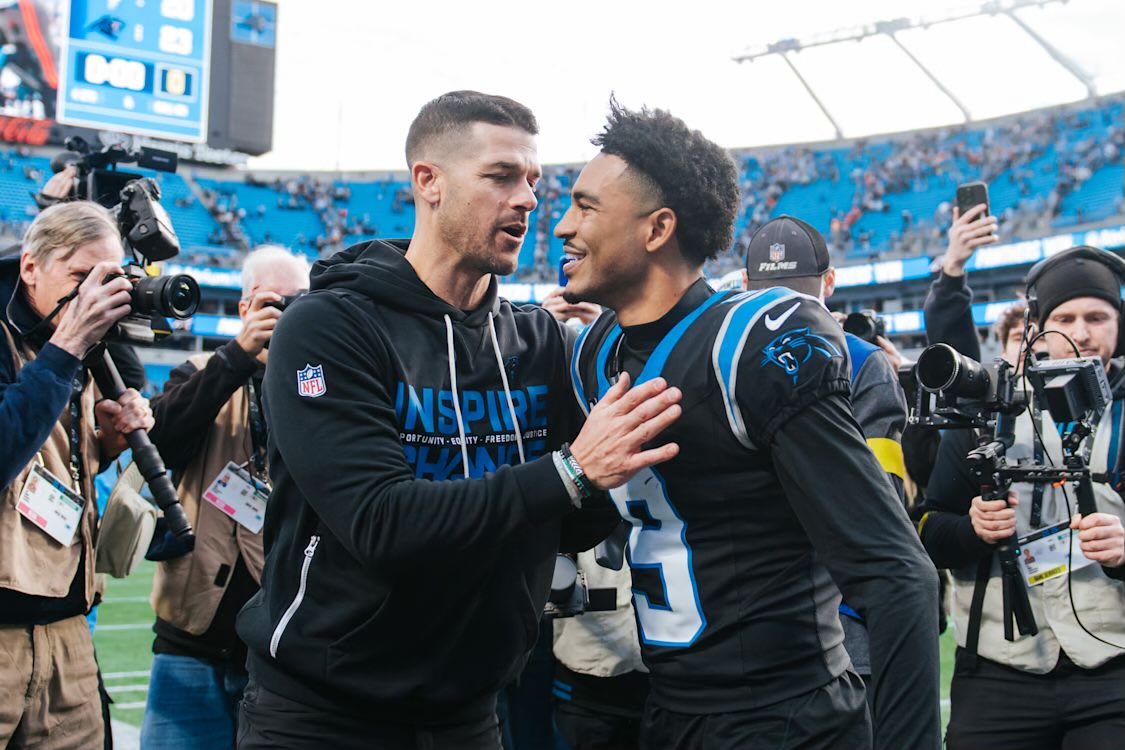 PanthersAnalyst's tweet photo. Despite being in his third year, Bryce Young accomplished a few firsts against his NFC South rivals

This season was the first time in his career that he:

🏈 swept the Falcons in a season
🏈 threw a passing TD in New Orleans
🏈 beat the Bucs https://t.co/FzvkJ9uifu