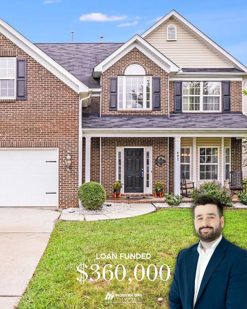 ModernDayLender's tweet photo. Closed | Nov 2025 ✅
📍 Concord, NC
🏡 Single-Family Purchase | Conventional Loan
Proud to support another smooth closing. https://t.co/l8mc7TVLIH