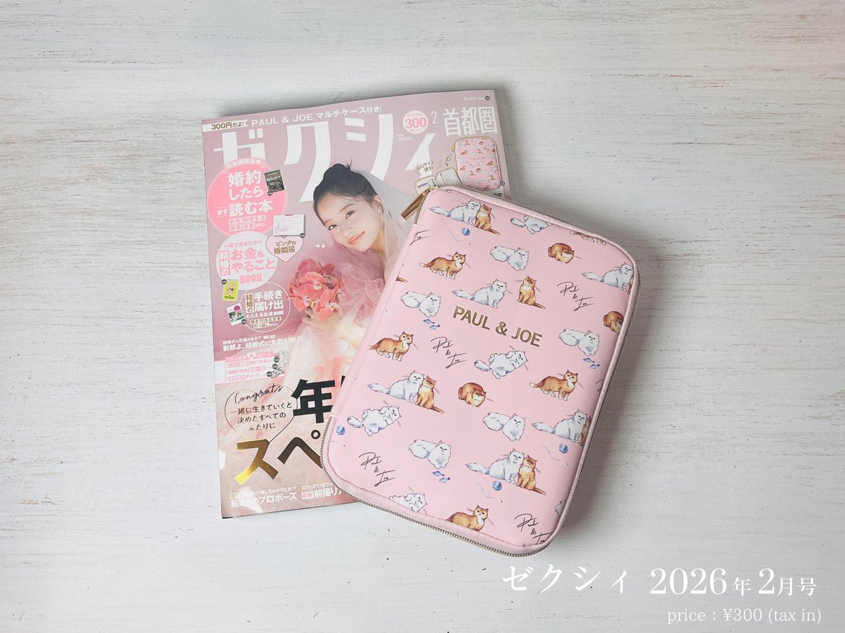 次のゼクシィ付録 PAUL & JOEのマルチケースが送料無料300円なの神