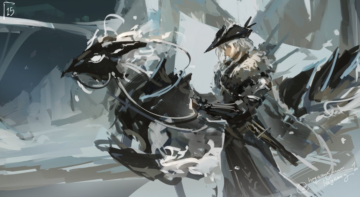 started the year with mhwilds paintings leading up to release hype and now im still painting because its become my whole personality. i love monster hunter