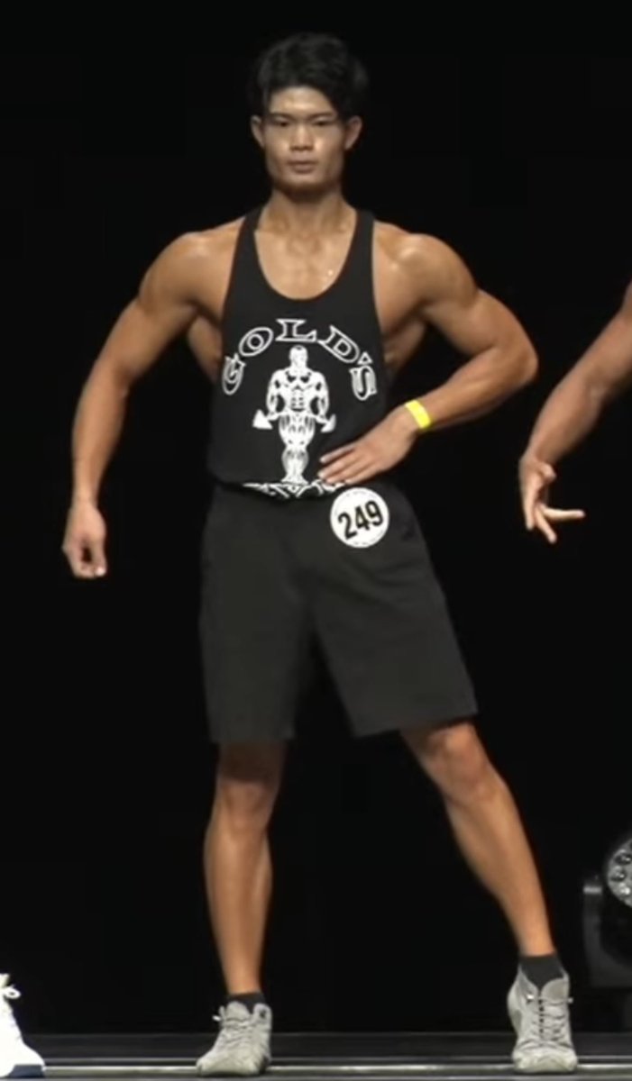 先日行われた、 ゴールドジムJapan Cup2025🇯🇵 メンズタンクトップ