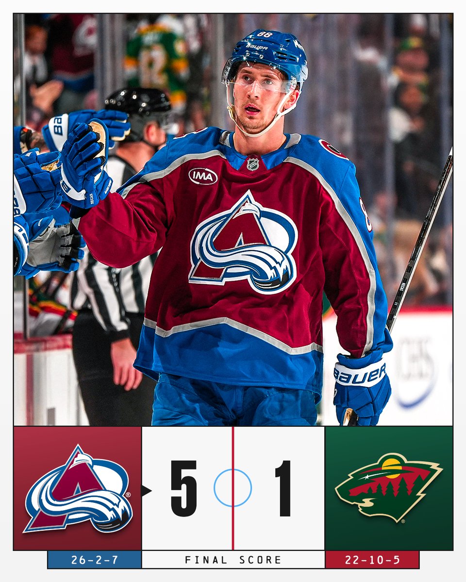 NHL's tweet image. The @Avalanche take this Central Division clash! 💥